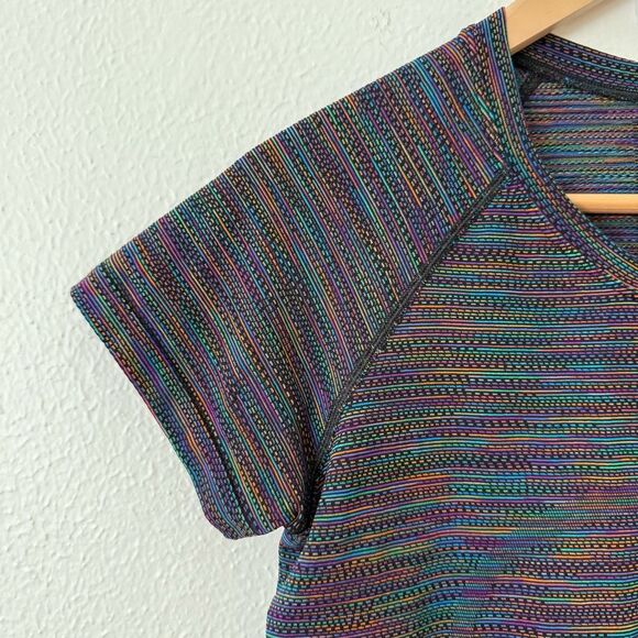 Lululemon Athletica Women's 8 Swiftly Tech SS Top 2.0 Love Rainbow Special - Picture 2 of 8